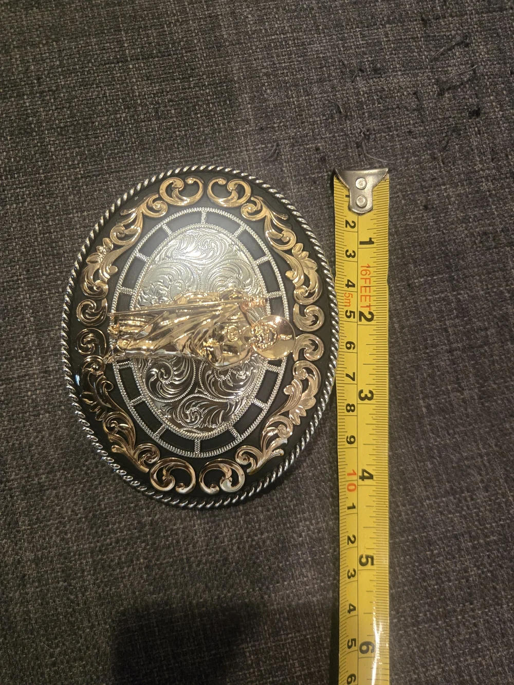 St Jude Oval Western Belt Buckle